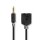 Stereo Audiokabel | 3,5-mm-Stecker  -  2x 3,5-mm-Buchse | 0,2 m | Anthrazit