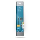 Stereo Audiokabel | 3,5-mm-Stecker  -  2x Cinch-Stecker | 2,0 m | Anthrazit