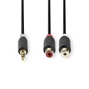 3,5mm Stecker Klinke - 2x Cinch RCA Buchse Adapter Audio...