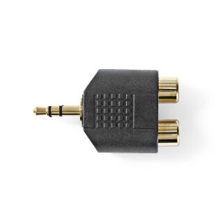 Audio-Adapter Stereo | 3,5-mm-Stecker  -  2x Cinch-Buchse