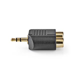 Audio-Adapter Stereo | 3,5-mm-Stecker  -  2x Cinch-Buchse