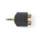 Audio-Adapter Stereo | 3,5-mm-Stecker  -  2x Cinch-Buchse