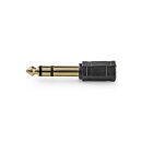 Audio-Adapter Stereo | 6,35-mm-Stecker  -  3,5-mm-Buchse