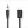 Stereo Audiokabel | 3,5-mm-Stecker - 2x 3,5-mm-Buchse | 0,2 m | Schwarz