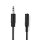 Stereo Audiokabel | 3,5-mm-Stecker - 6,35-mm-Buchse | 0,2 m | Schwarz