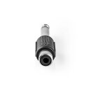 Mono-Audioadapter | 6,35-mm-Stecker - Cinch-Buchse | Schwarz