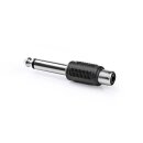 Mono-Audioadapter | 6,35-mm-Stecker - Cinch-Buchse | Schwarz