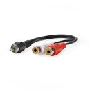 Cinch Stecker 2 x Buchse Adapter Anschluss Audio Hifi Kabel Cable Chinch RCA