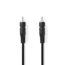 Digital-Audiokabel | Cinch-Stecker - Cinch-Stecker | 1,0 m | Schwarz