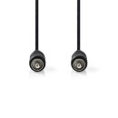 Digital-Audiokabel | Cinch-Stecker - Cinch-Stecker | 1,0 m | Schwarz