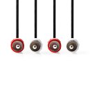 Stereo Audiokabel | 2x Cinch-Stecker - 2x Cinch-Stecker |...