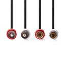 Stereo Audiokabel | 2x Cinch-Stecker - 2x Cinch-Buchse |...