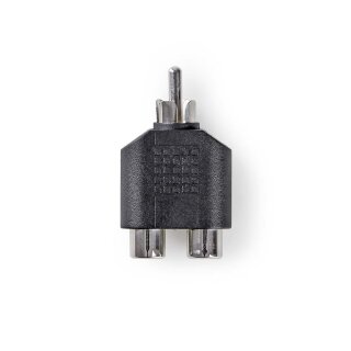 Subwoofer-Adapter | Cinch-Stecker - 2x Cinch-Buchse | Schwarz