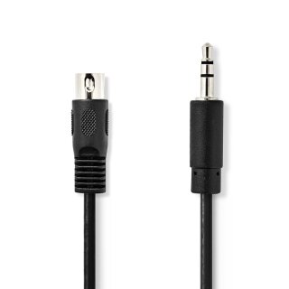 Audiokabel | DIN-Stecker 5-polig 3,5-mm Klinke Klinkenstecker Adapter Kabel 1m