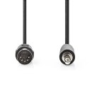 Audiokabel | DIN-Stecker 5-polig 3,5-mm Klinke Klinkenstecker Adapter Kabel 1m