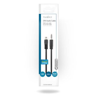 Audiokabel | DIN-Stecker 5-polig 3,5-mm Klinke Klinkenstecker Adapter Kabel 2m