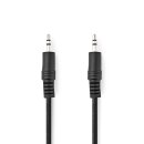 Stereo Audiokabel | 3,5-mm-Stecker - 3,5-mm-Stecker | 0,5 m | Schwarz