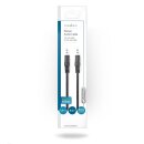 Stereo Audiokabel | 3,5-mm-Stecker - 3,5-mm-Stecker | 0,5 m | Schwarz