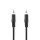 Stereo Audiokabel | 3,5-mm-Stecker - 3,5-mm-Stecker | 0,5 m | Schwarz