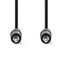 Stereo Audiokabel | 3,5-mm-Stecker - 3,5-mm-Stecker | 1,0 m | Schwarz