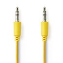 Stereo Audiokabel | 3,5-mm-Stecker - 3,5-mm-Stecker | 1,0 m | Gelb