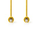 Stereo Audiokabel | 3,5-mm-Stecker - 3,5-mm-Stecker | 1,0 m | Gelb