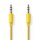 Stereo Audiokabel | 3,5-mm-Stecker - 3,5-mm-Stecker | 1,0 m | Gelb