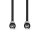 Stereo Audiokabel | 3,5-mm-Stecker, schmal - 3,5-mm-Stecker, schmal | 1,0 m | Schwarz