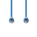 Stereo Audiokabel | 3,5-mm-Stecker - 3,5-mm-Stecker | 1,0 m | Blau