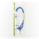 Stereo Audiokabel | 3,5-mm-Stecker - 3,5-mm-Stecker | 1,0 m | Blau