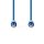 Stereo Audiokabel | 3,5-mm-Stecker - 3,5-mm-Stecker | 1,0 m | Blau