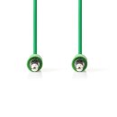 Stereo Audiokabel | 3,5-mm-Stecker - 3,5-mm-Stecker | 1,0 m | Grün