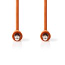 Stereo Audiokabel | 3,5-mm-Stecker - 3,5-mm-Stecker | 1,0 m | Orange