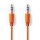 Stereo Audiokabel | 3,5-mm-Stecker - 3,5-mm-Stecker | 1,0 m | Orange