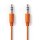 Stereo Audiokabel | 3,5-mm-Stecker - 3,5-mm-Stecker | 1,0 m | Orange