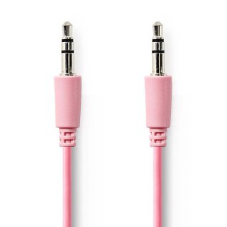 Stereo Audiokabel | 3,5-mm-Stecker - 3,5-mm-Stecker | 1,0 m | Pink