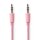 Stereo Audiokabel | 3,5-mm-Stecker - 3,5-mm-Stecker | 1,0 m | Pink