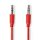 Stereo Audiokabel | 3,5-mm-Stecker - 3,5-mm-Stecker | 1,0 m | Rot