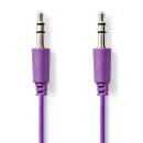 Stereo Audiokabel | 3,5-mm-Stecker - 3,5-mm-Stecker | 1,0 m | Violett