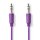 Stereo Audiokabel | 3,5-mm-Stecker - 3,5-mm-Stecker | 1,0 m | Violett