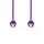 Stereo Audiokabel | 3,5-mm-Stecker - 3,5-mm-Stecker | 1,0 m | Violett