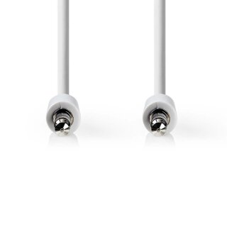 Stereo Audiokabel | 3,5-mm-Stecker, schmal - 3,5-mm-Stecker, schmal | 1,0 m | Wei