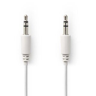 Stereo Audiokabel | 3,5-mm-Stecker - 3,5-mm-Stecker | 2,0 m | Weiß