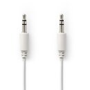 Stereo Audiokabel | 3,5-mm-Stecker - 3,5-mm-Stecker | 3,0 m | Weiß