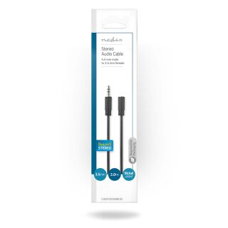 2m Klinkenkabel Verlngerung Stecker Buchse 3,5mm Audio Kabel