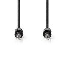 Stereo Audiokabel | 6,35-mm-Stecker - 6,35-mm-Stecker | 5,0 m | Schwarz