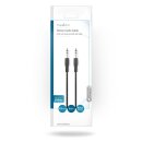 Stereo Audiokabel | 6,35-mm-Stecker - 6,35-mm-Stecker | 5,0 m | Schwarz