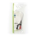 Subwoofer Kabel Cinch-Stecker - 2x Chinch-Buchse RCA kurz 0,2m Adapter HiFi Audio
