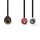 Subwoofer-Kabel | 2x Cinch-Stecker - Cinch-Buchse | 0,2 m | Schwarz