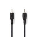 Subwoofer-Kabel | Cinch-Stecker - Cinch-Stecker | 2,0 m | Schwarz